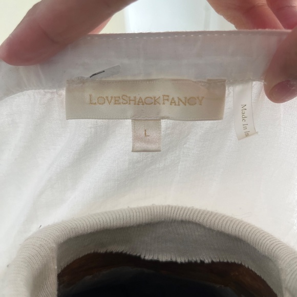 Love Shack Fancy Edie Dress - white size L - Picture 9 of 11